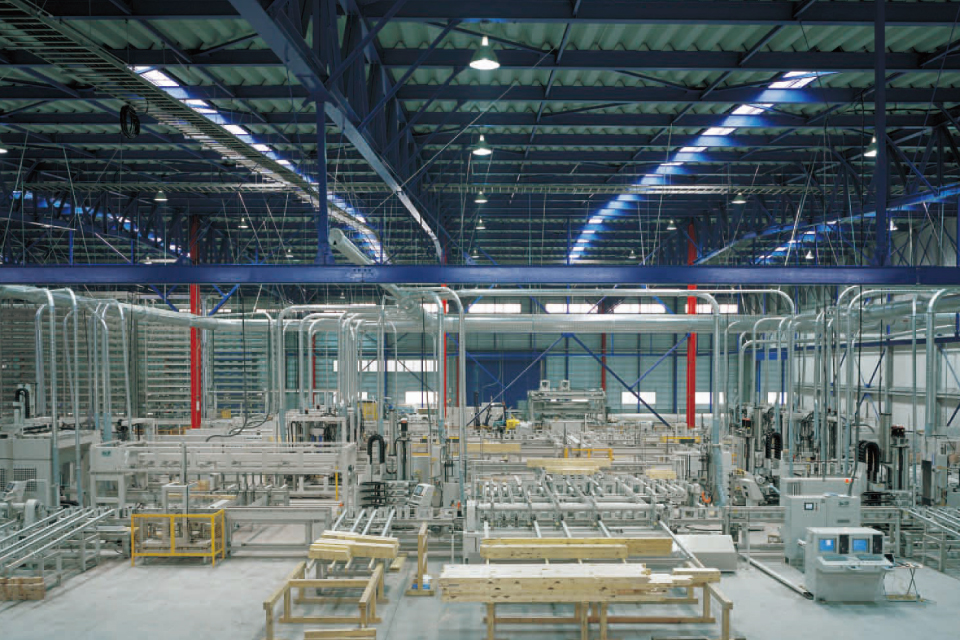 日本最大級のプレカット工場