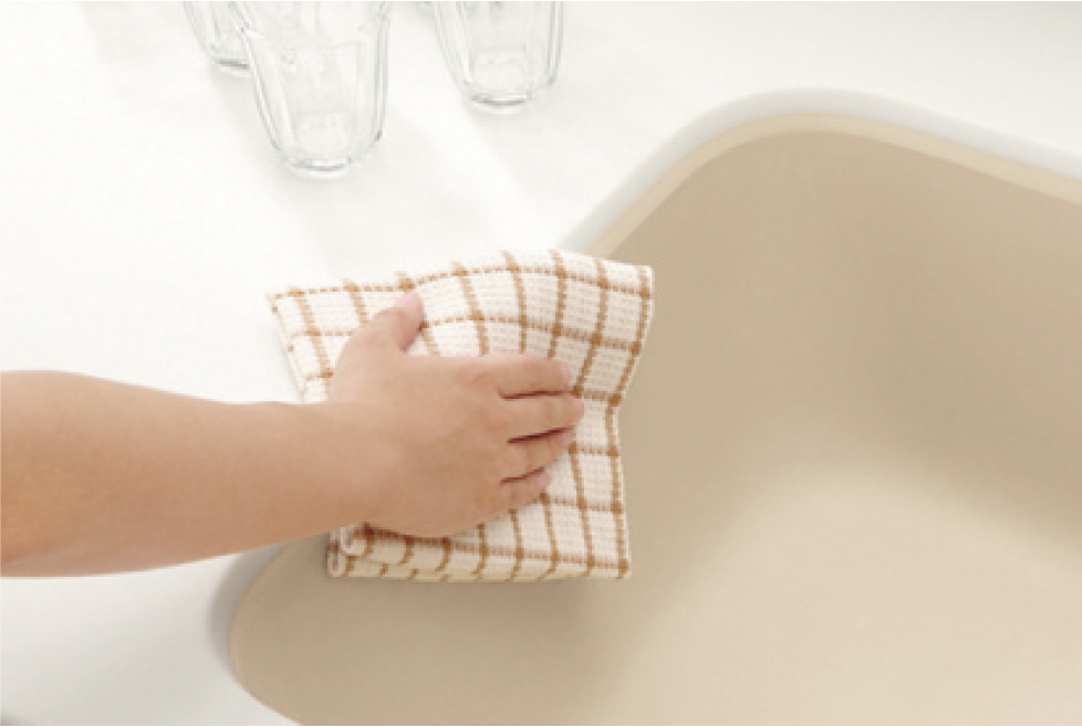 人造大理石のマーブルシンク＆カウンター