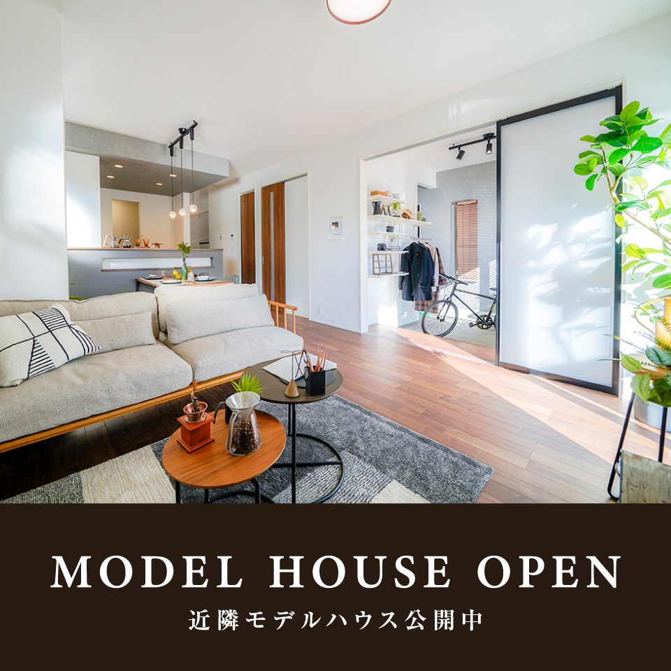 近隣モデルハウス公開中</br>ミライネス流山1st(PLAN01)